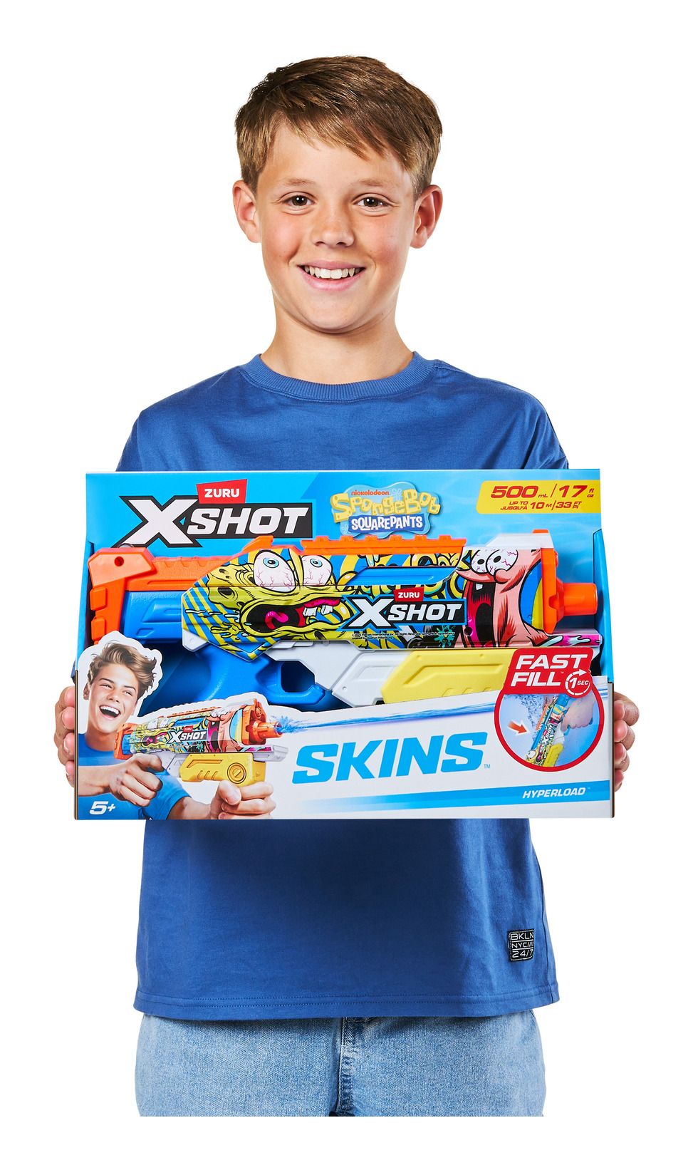 XSHOT Water Spongebob Hyperload Water Blaster