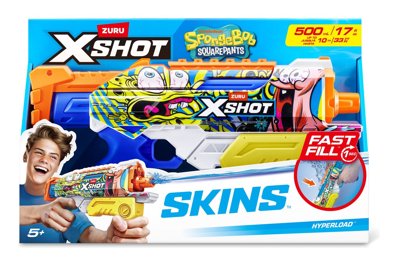 XSHOT Water Spongebob Hyperload Water Blaster