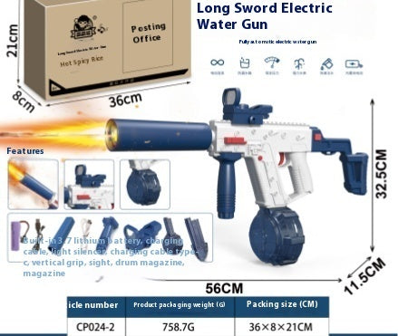 Fire-Breathing M416 Water Gun Large Capacity